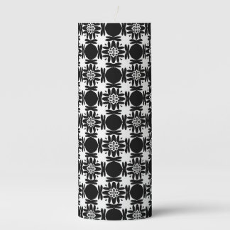 Obsidian Medallion    Pillar Candle