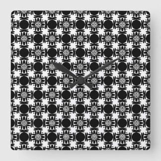 Obsidian Medallion    Square Wall Clock