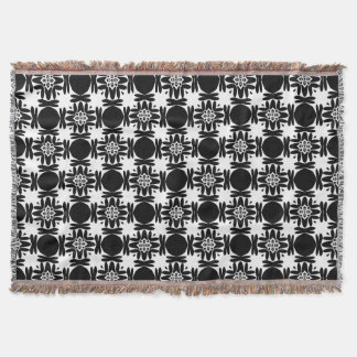 Obsidian Medallion Throw Blanket