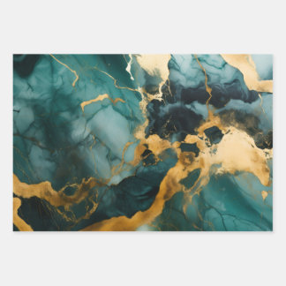 Obsidian River Wrapping Paper Sheets