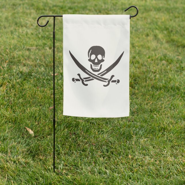 Obsidian Skull Swords Pirate flag of Calico Jack (In SItu)