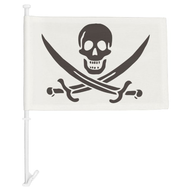 Obsidian Skull Swords Pirate flag of Calico Jack (Front)
