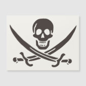 Obsidian Skull Swords Pirate flag of Calico Jack (Front)