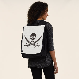 Obsidian Skull Swords Pirate flag of Calico Jack Backpack