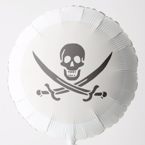 Obsidian Skull Swords Pirate flag of Calico Jack Balloon