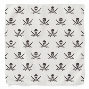 Obsidian Skull Swords Pirate flag of Calico Jack Bandana