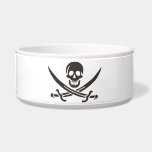 Obsidian Skull Swords Pirate flag of Calico Jack Bowl<br><div class="desc">A low growl rumbled across the waves, not from the storm brewing on the horizon, but from Captain Jack's throat. His dark eyes, usually gleaming with mischief, held a steely glint as he surveyed the approaching ship. The "Revenge, " his sloop, heeled slightly in the choppy water, its black hull...</div>