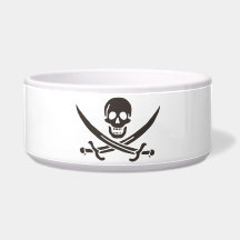 Obsidian Skull Swords Pirate flag of Calico Jack