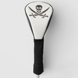 Obsidian Skull Swords Pirate flag of Calico Jack Golf Head Cover