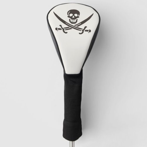 Obsidian Skull Swords Pirate flag of Calico Jack Golf Head Cover