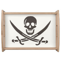 Obsidian Skull Swords Pirate flag of Calico Jack