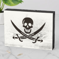 Obsidian Skull Swords Pirate flag of Calico Jack