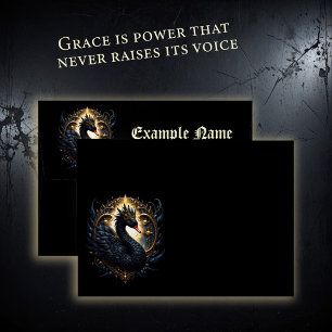 Obsidian Swan of Silent Grace – Dark Fantasy Envelope