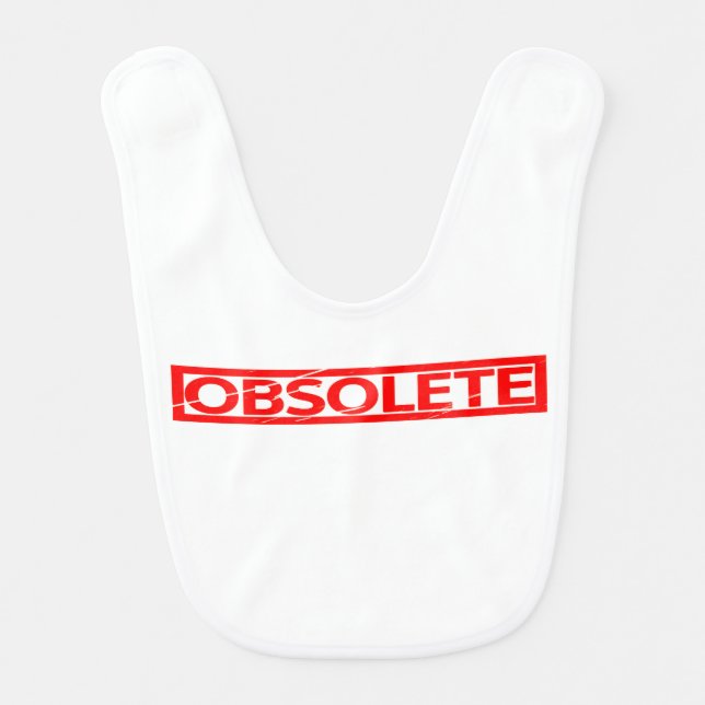 Obsolete Stamp Baby Bib (Front)