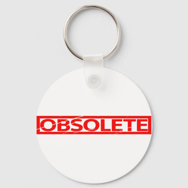 Obsolete Stamp Keychain (Front)