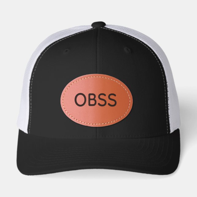 OBSS LEATHER PATCH HAT (Front)