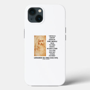 Obstacles Cannot Crush Me Fixed To A Star da Vinci iPhone 13 Case