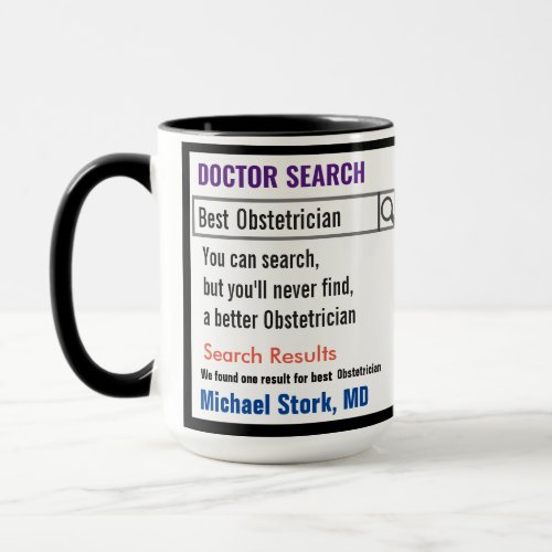 Obstetrician Funny Search Gift Mug