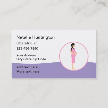 Obstetrician Gynecologist Business Card by Luckyturtle at Zazzle