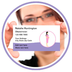 Obstetrician Gynecologist Business Card