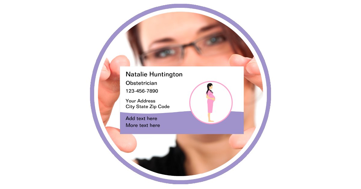 Obstetrician Gynecologist Business Card | Zazzle