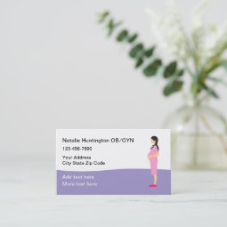 Obstetrician Gynecology Appointment Business Card | Zazzle