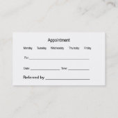 Obstetrician Gynecology Appointment Business Card | Zazzle