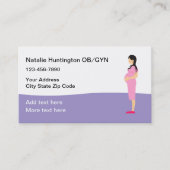Obstetrician Gynecology Appointment Business Card | Zazzle