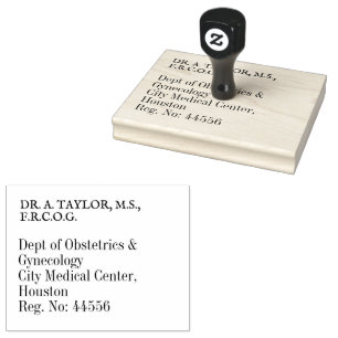 Obstetrics Gynecology Doctor Personal Address Rubber Stamp