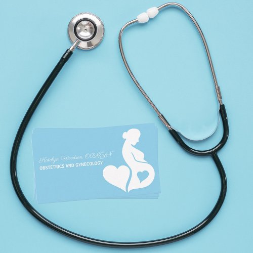 Obstetrics Gynecology Maternity Ward Baby Blue Business Card