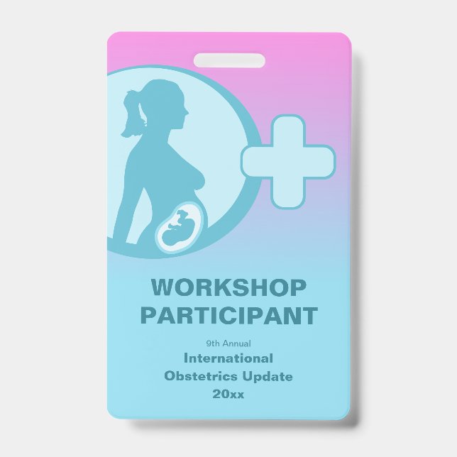 Obstetrics & Gynecology Medical Conference  Badge (Front)