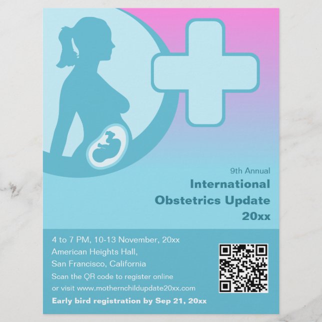 Obstetrics & Gynecology Medical Conference  Flyer (Front)