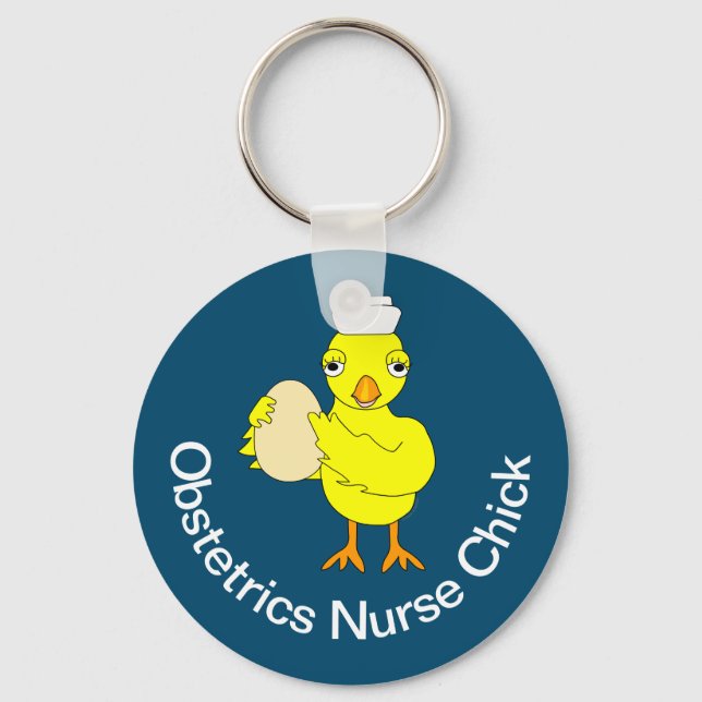 Obstetrics Nurse Chick Keychain (Front)