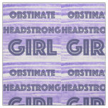 OBSTINATE HEADSTRONG GIRL PILLOW PURPLE FABRIC