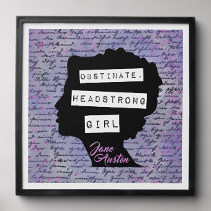 Obstinate Headstrong Girl Pride & Prejudice Peel And Stick Photo Tile