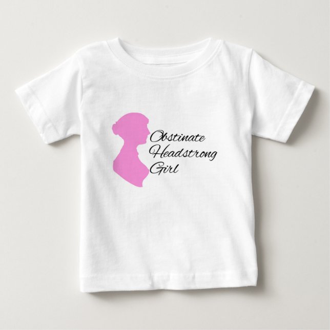 Obstinate Headstrong Girl Tu-tu One Piece Baby T-Shirt (Front)