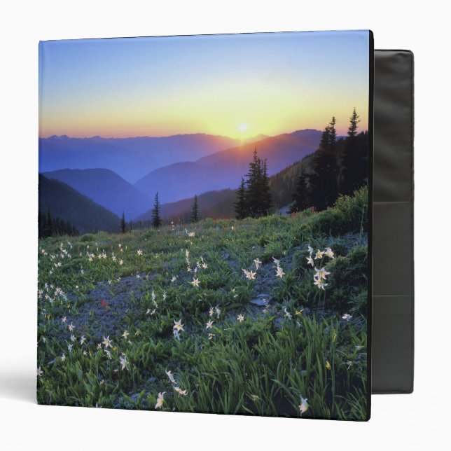 Obstruciton Point Sunset, Olympic NP, WA, USA Binder (Front/Inside)