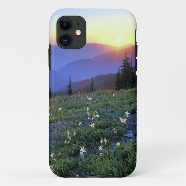 Obstruciton Point Sunset, Olympic NP, WA, USA Case-Mate iPhone Case (Back)