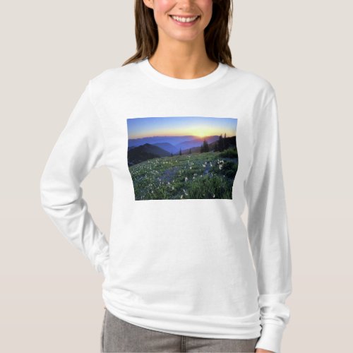 Obstruciton Point Sunset Olympic NP WA USA T_Shirt