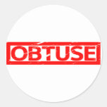 Obtuse Stamp Classic Round Sticker