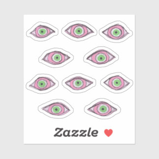 OBUHLISK Green Eyes Protection Sticker