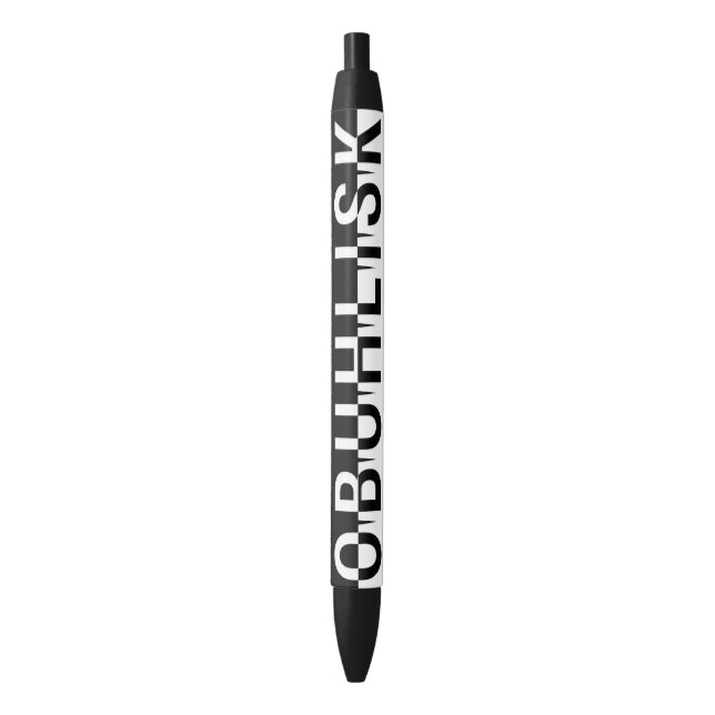 OBUHLISK Spike Label WHITE Pen (Front Vertical)