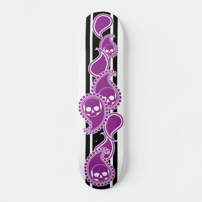 Obverse (Purple) Skateboard Deck (Front)
