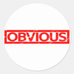 Obvious Stamp Classic Round Sticker