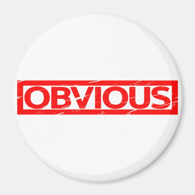Obvious Stamp Magnet (Front)