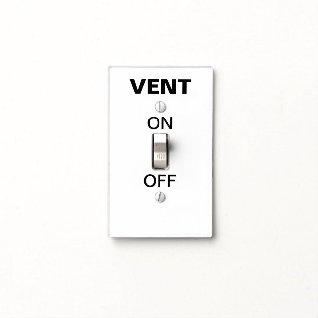 Obvious Vent Switch Light Switch Cover (In Situ)