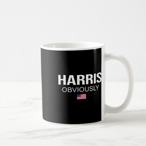 Obviously For President 2024 Kamala American Flag  Coffee Mug