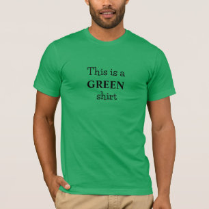 Obviously Green Color Slogan T-Shirt