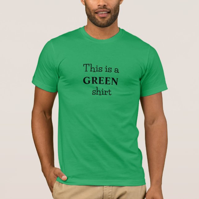 Obviously Green Color Slogan T-Shirt (Front)