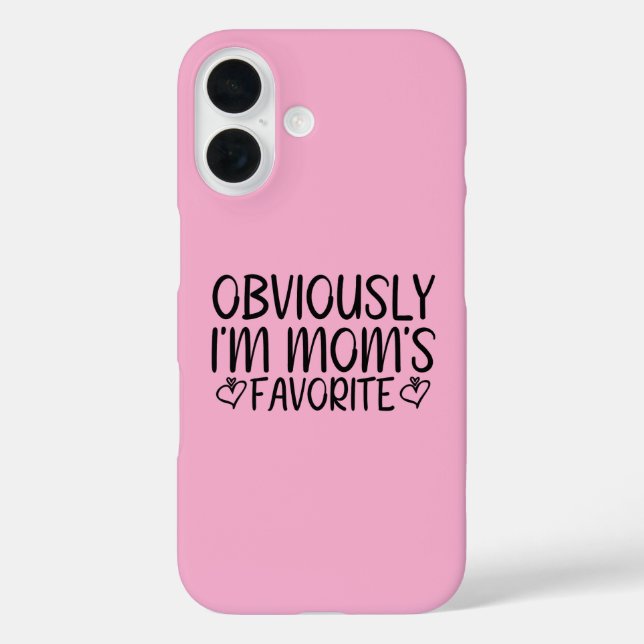 Obviously i'm mom's favorite Case-Mate iPhone case (Back)